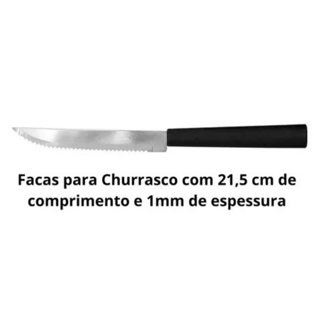 Faqueiro Brinox 24 Peças Riviera Aço Inox Preto