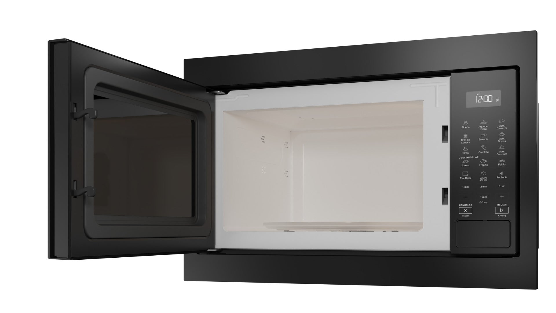 Kit Brastemp de Embutir Forno Elétrico 84 Litros BOT84AR+Micro-ondas 32 Litros BM146AE Inox/Preto 220V