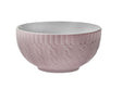 Bowl De Porcelana Redondo  Etilux Textura Winter 540 ml  Rosa