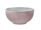 Bowl De Porcelana Redondo  Etilux Textura Winter 540 ml  Rosa