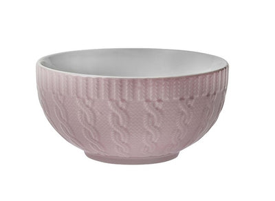 Bowl De Porcelana Redondo  Etilux Textura Winter 540 ml  Rosa