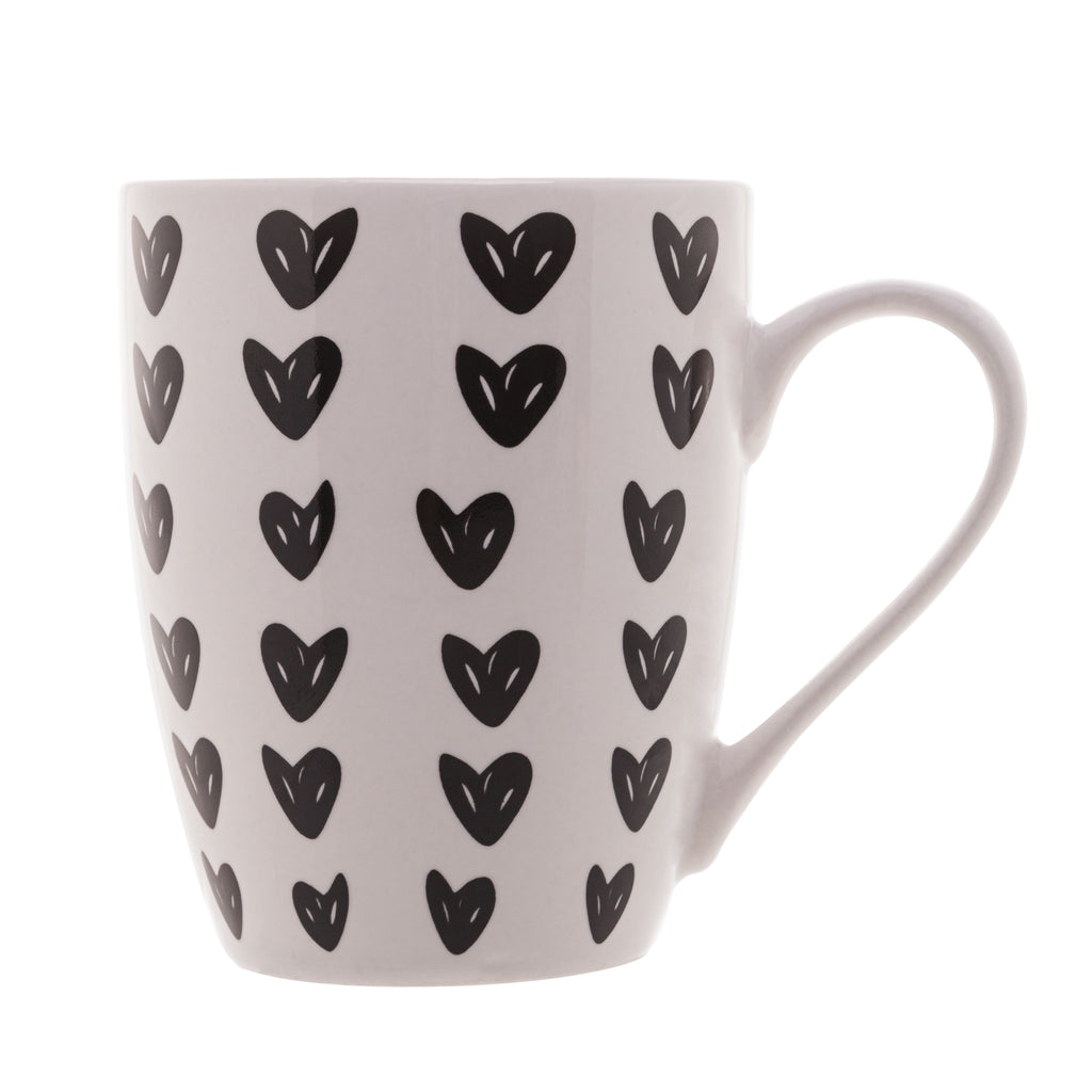 Caneca de Porcelana Coliseu Cute Hearts 350ml