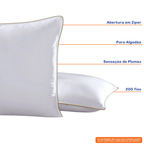 Travesseiro Hedrons Hotel Collection 50x70cm 200 fios Branco