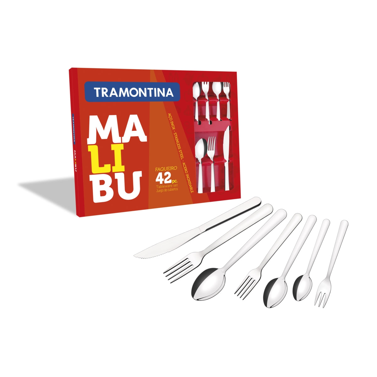 Faqueiro Tramontina Malibu 42 Peças Inox