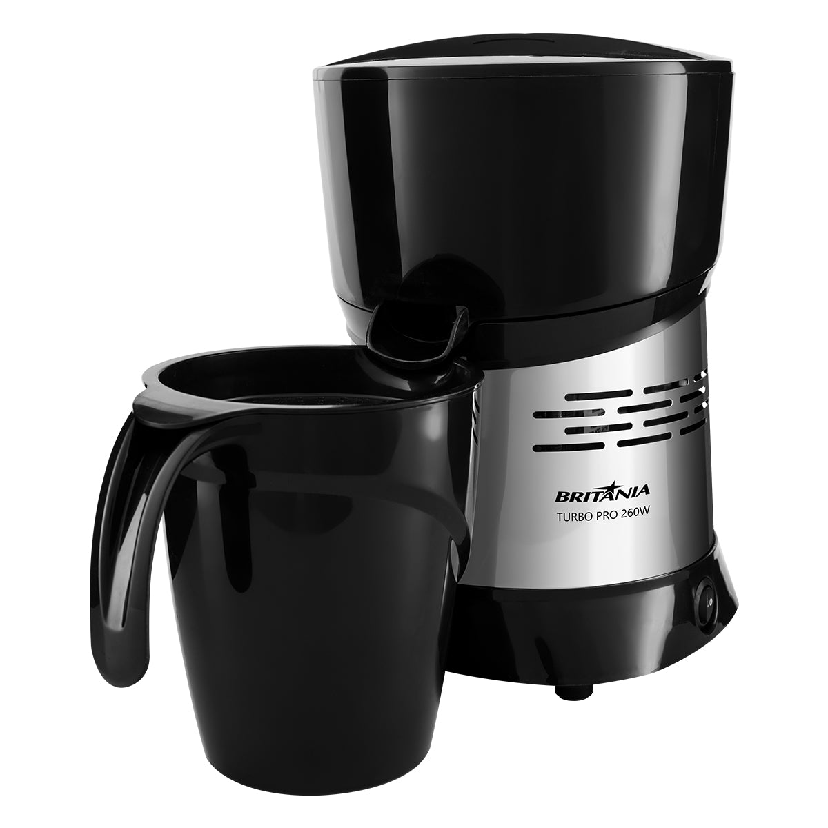 Espremedor de Fruta Britânia Turbo Pró Preto/Inox Bivolt