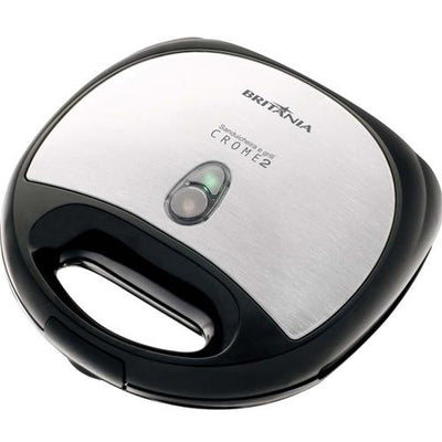 Sanduicheira e Grill Britânia Crome 2 Preto 220V