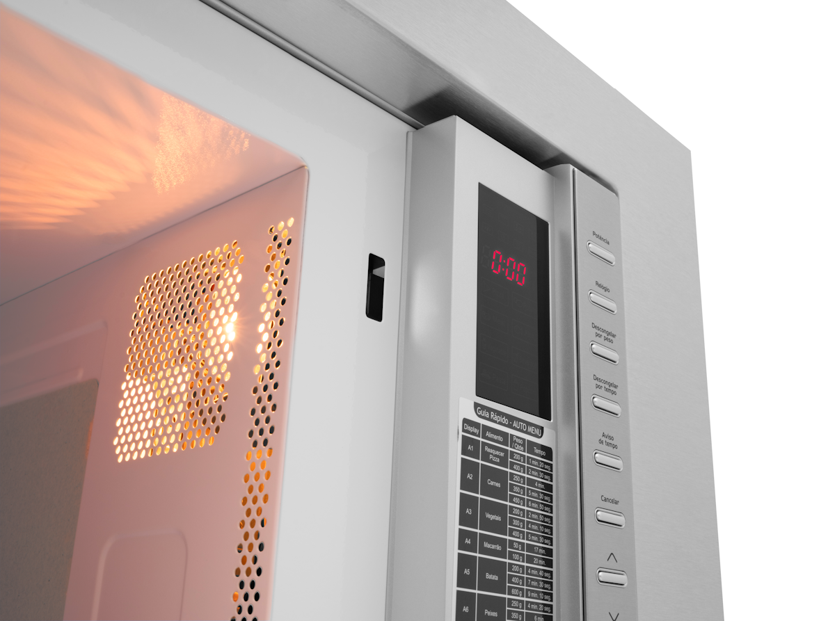 Kit Fischer de Embutir Forno Elétrico 48L Fit Line + Micro-ondas 25L Fit Line Inox 220V