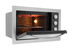 Kit Fischer de Embutir Forno Elétrico 48L Fit Line + Micro-ondas 25L Fit Line Inox 220V