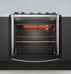 Fogão 5 Bocas Fischer de Embutir Gran Cheff Tripla Chama Mesa de Vidro com Dourador 28550-65541 Inox 220V