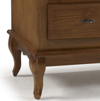 Rack Rústico 150cm Linz 60501 3 Gavetas 100% Madeira Maciça Imbuia