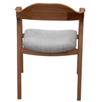 Poltrona Astom Seiva 60cm Champagne Linho Cinza