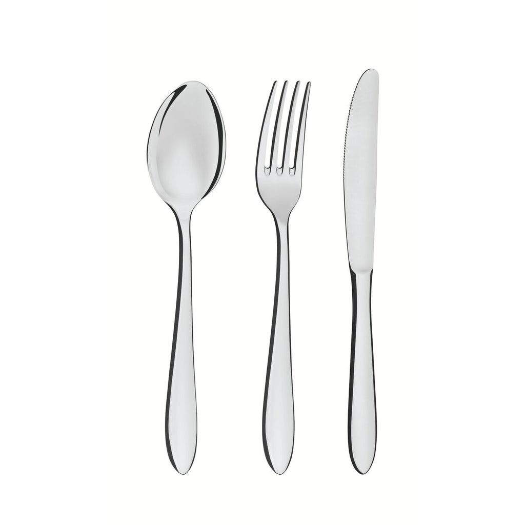 Faqueiro Tramontina Satri 101 Peças em Aço Inox com Facas de Mesa Acabamento Alto Brilho