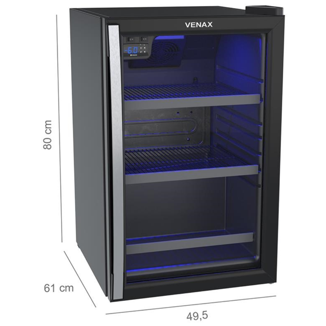 Cervejeira Venax 102L Blue Ligth 37702 Preto Fosco 220V
