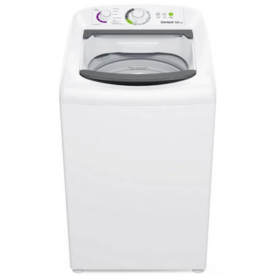 Lavadora de Roupas Consul 12Kg CWH12BB Dosagem Econômica e Ciclo Edredom Cesto Inox Branco 220V