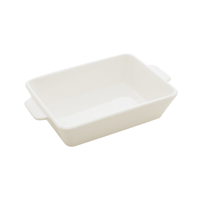 Refratário de Porcelana Coliseu com Alça 23,5cm Branco