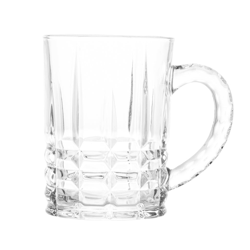Conjunto 2 Canecas para Cappuccino de Vidro Coliseu 390ml