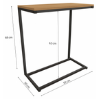 Mesa de Apoio Industrial Kappesberg LI025 Canela e Preto