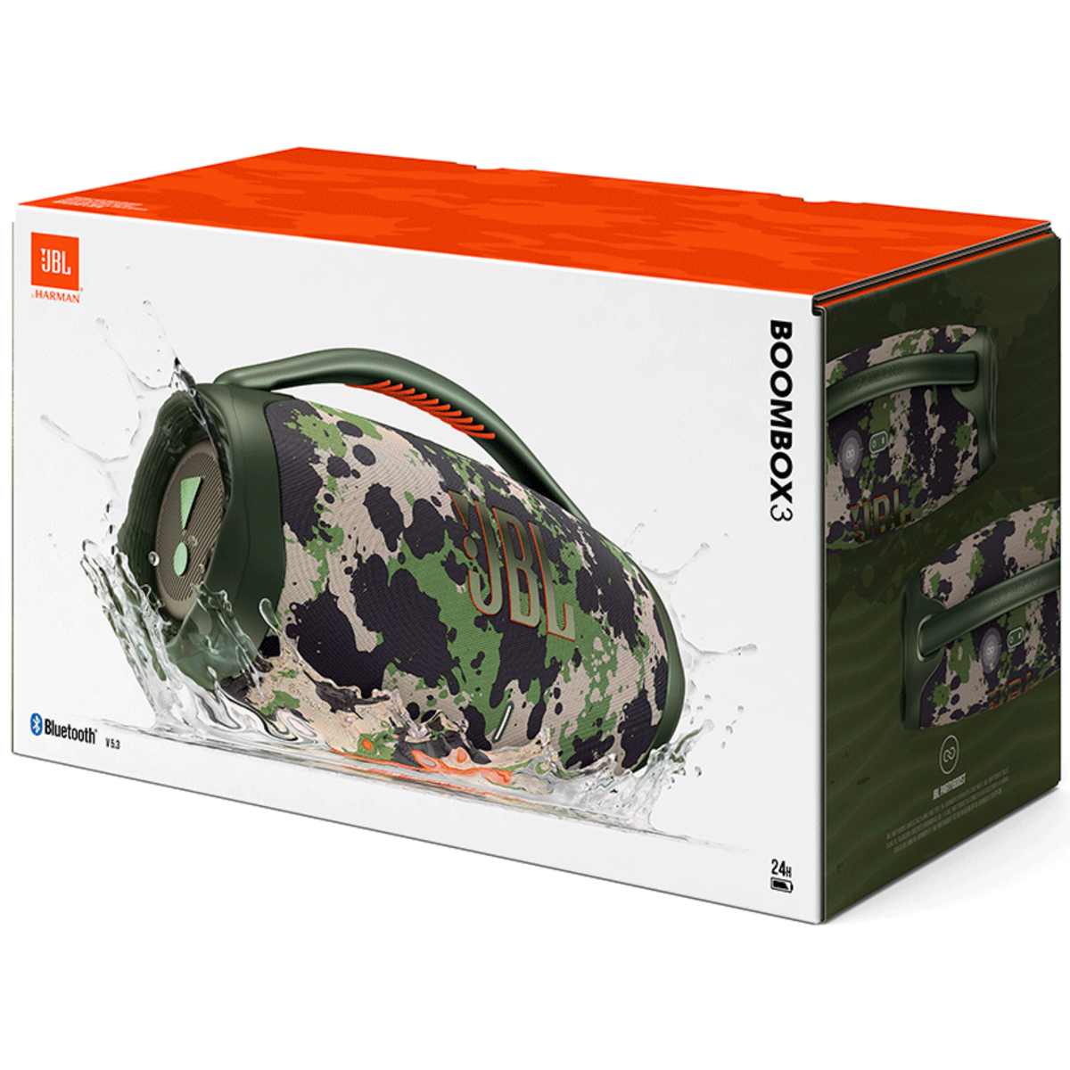 Caixa Som Portátil JBL Boombox 3 Bluetooth Camuflada