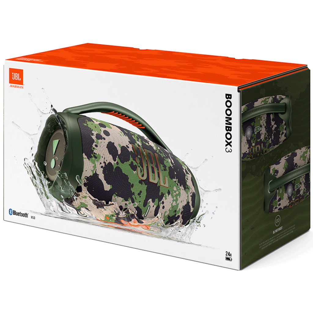 Caixa Som Portátil JBL Boombox 3 Bluetooth Camuflada