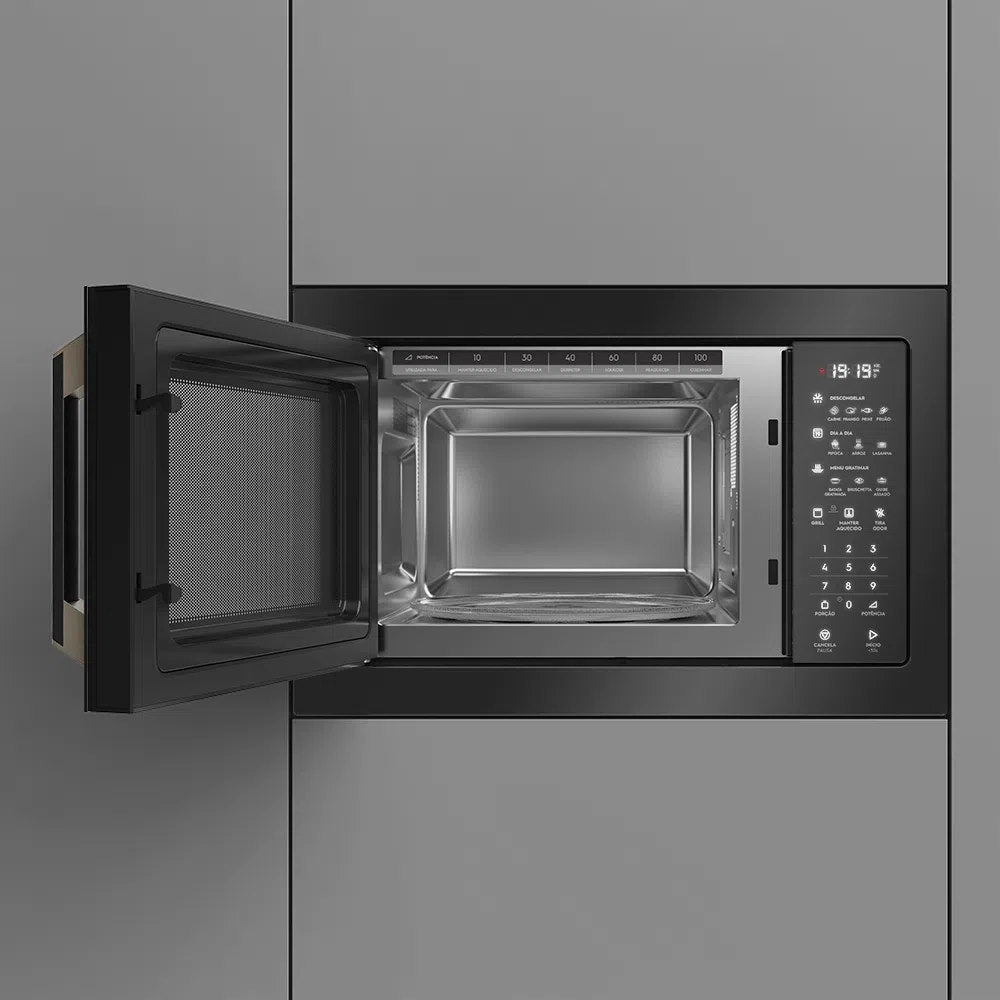 Micro-ondas de Embutir Electrolux 34L Grill Pro Séries Preto 220V