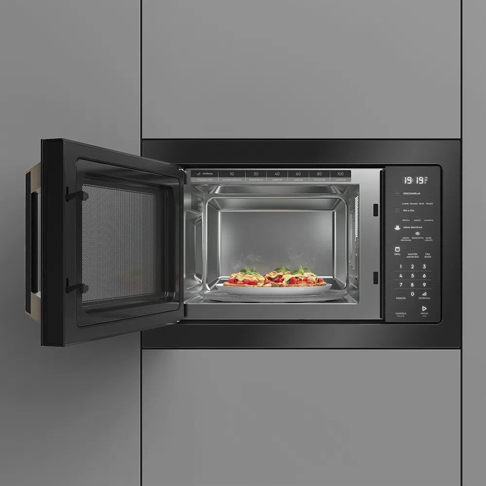 Micro-ondas de Embutir Electrolux 34L Grill Pro Séries Preto 220V