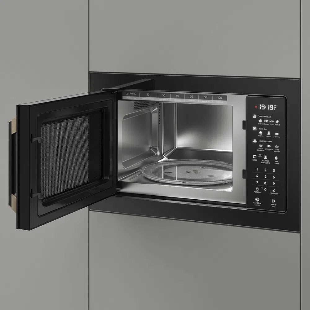 Micro-ondas de Embutir Electrolux 34L Grill Pro Séries Preto 220V