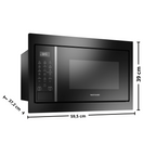 Kit Brastemp de Embutir Forno Elétrico 84 Litros BOT84AR+Micro-ondas 32 Litros BM146AE Inox/Preto 220V
