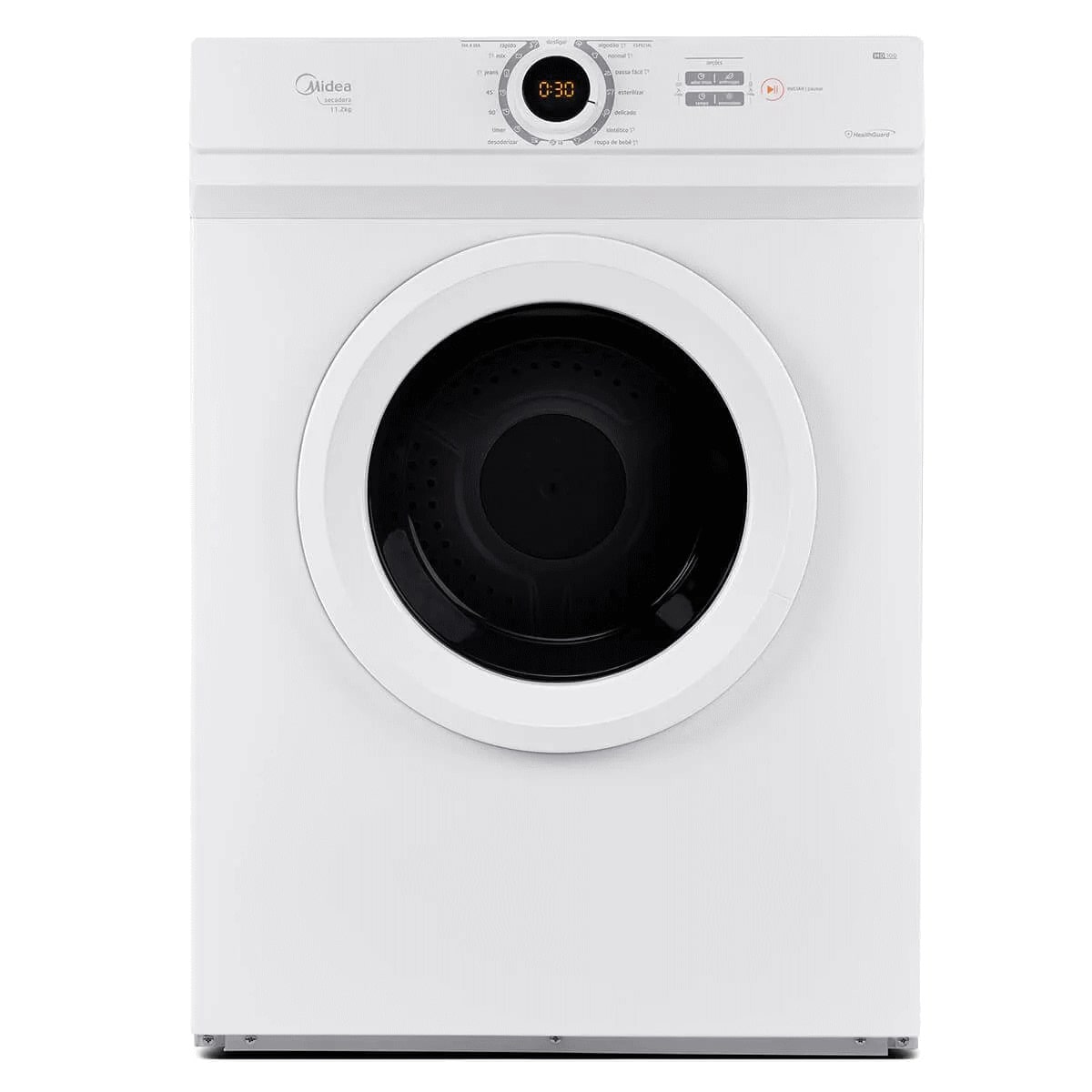 Conjunto Midea Lavadora de Roupas 11KG HealthGuard Inverter+Secadora HealthGuard 11,2Kg 220V