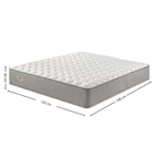 Colchão Agile Viúva Ecoflex 120x198x30cm Molas Ensacadas Wide Cinza Chumbo