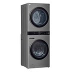 Lavadora e Secadora 17kg LG Torre WashTower AI DD Smart Inox 220V
