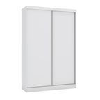 Roupeiro N571 Kappesberg 143cm 2 Portas Flex Branco e Macadâmia