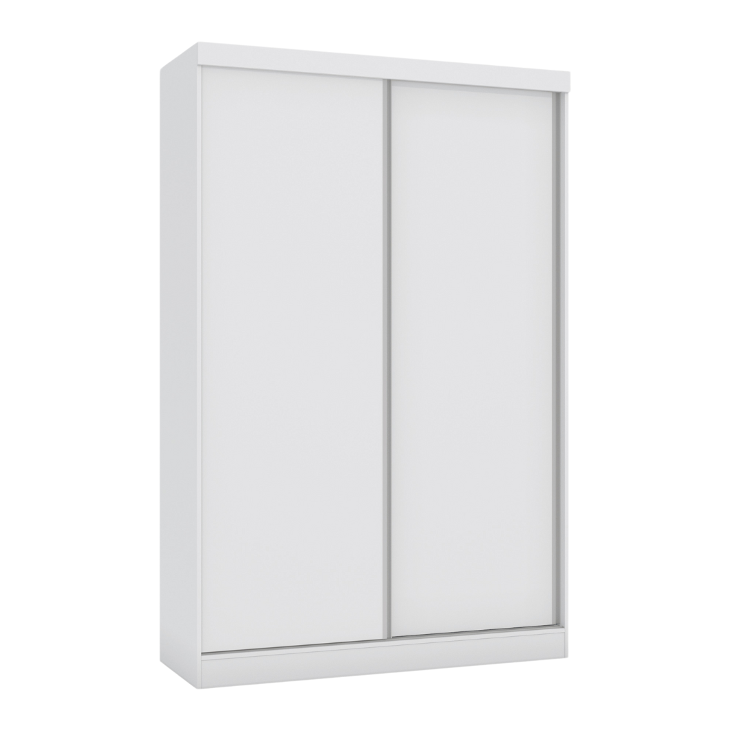 Roupeiro N571 Kappesberg 143cm 2 Portas Flex Branco e Macadâmia