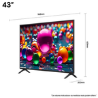 Smart TV LED 43" 4K LG 43UA8550 UHD WebOS Bivolt