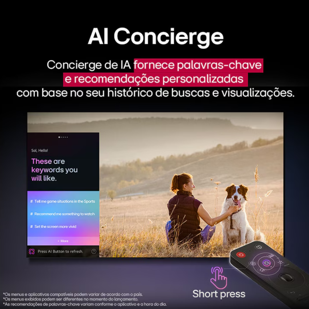 Smart TV LED 43" 4K LG 43UA8550 UHD WebOS Bivolt