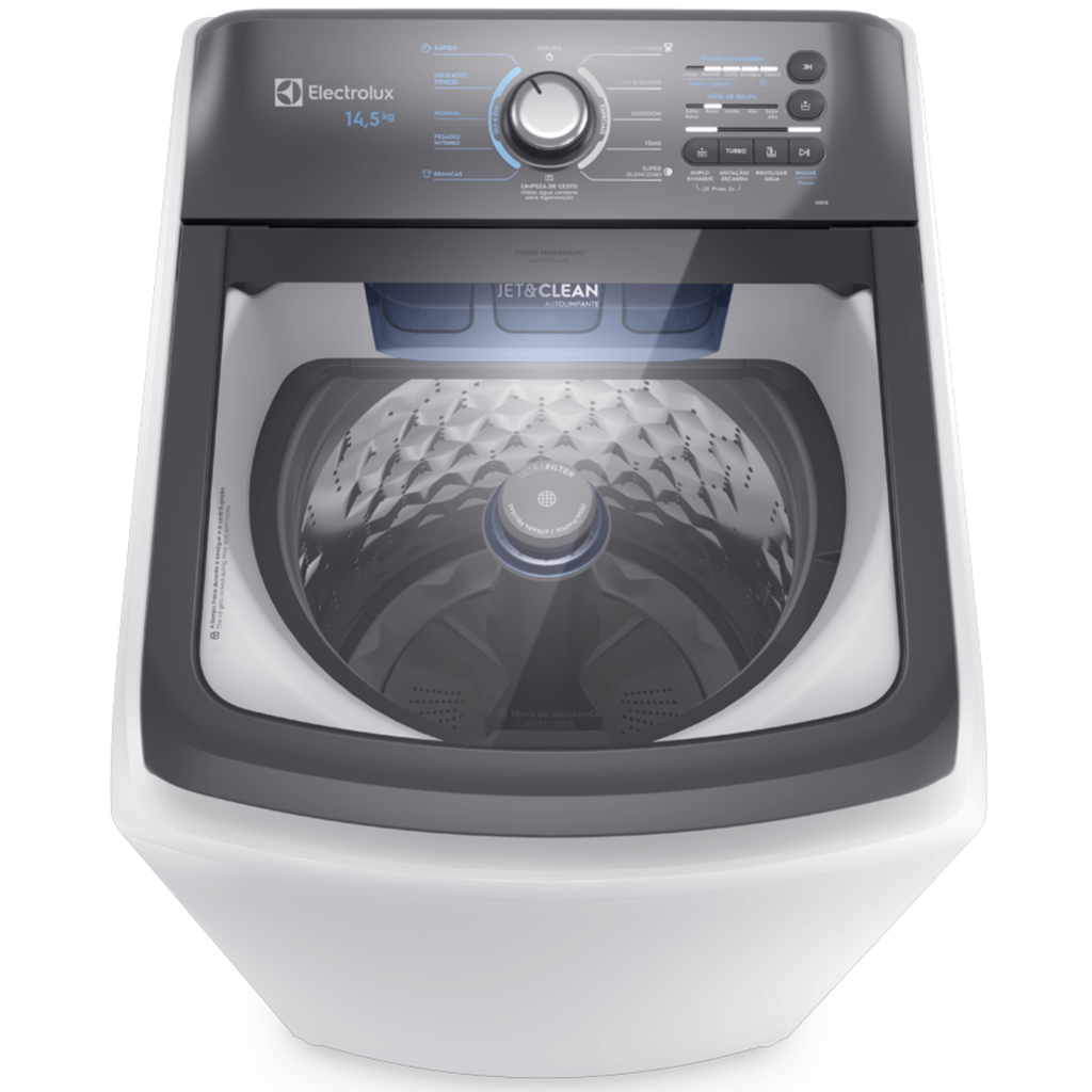 Conjunto Electrolux Lavadora de Roupas 14,5kg Efficient LEE15 + Secadora Piso 11kg STL11 220V