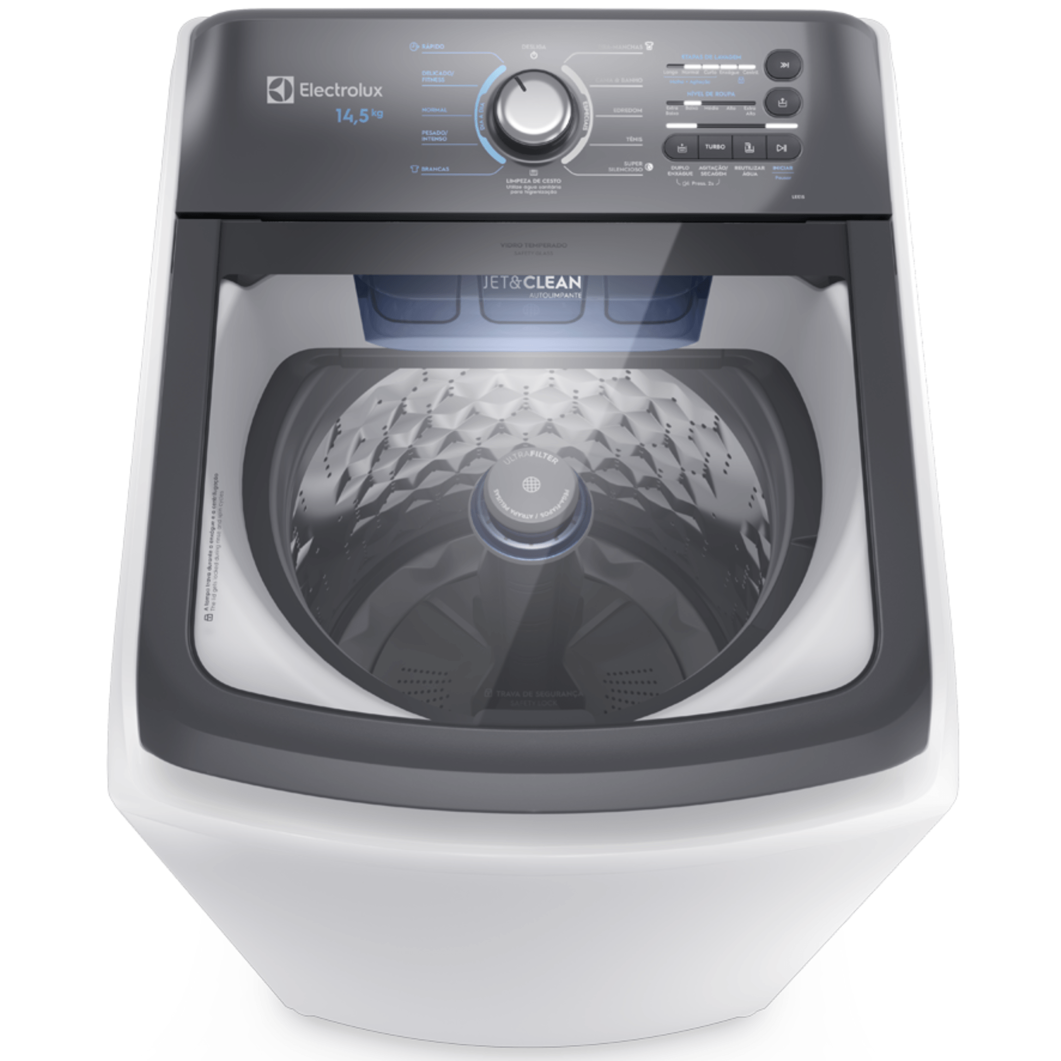Conjunto Electrolux Lavadora de Roupas 14,5kg Efficient LEE15 + Secadora Piso 11kg STL11 220V