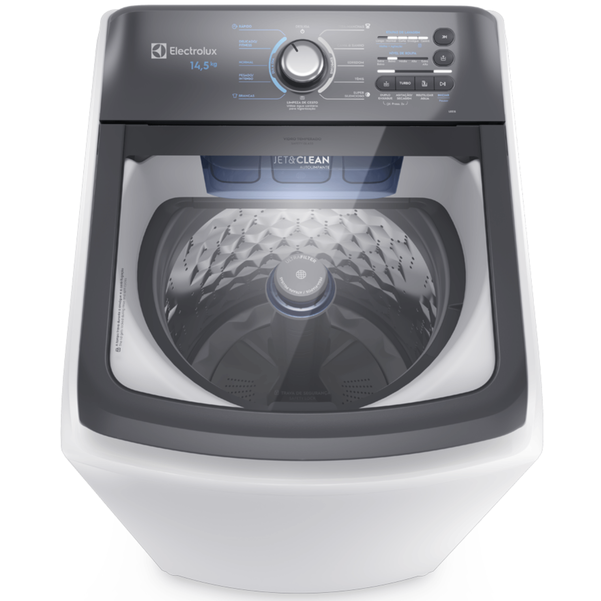 Conjunto Electrolux Lavadora de Roupas 14,5kg Efficient LEE15 + Secadora Piso 11kg STL11 220V