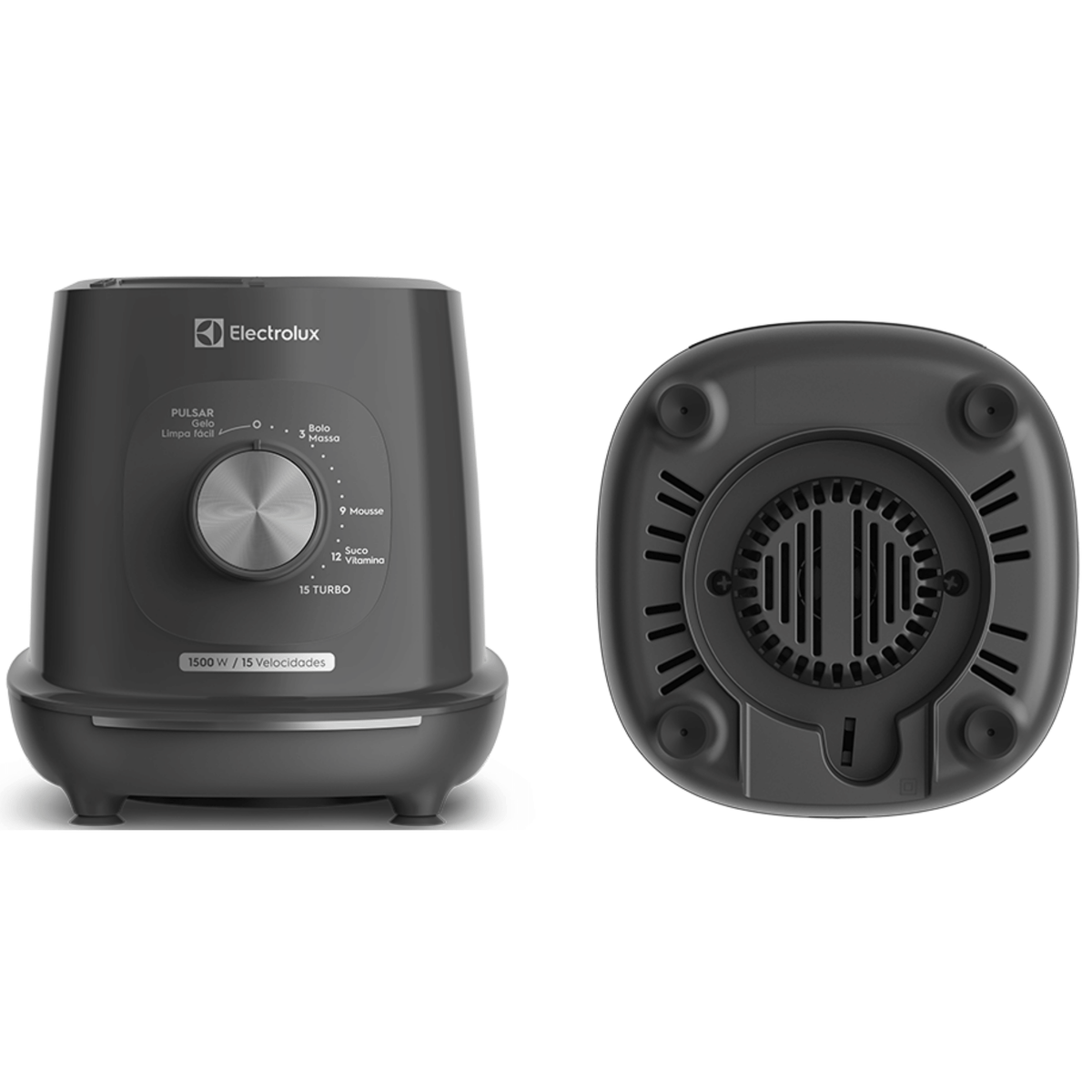 Liquidificador Electrolux 3,2L EBL1500 Efficient TriForce 15 velocidades 1500W Cinza 220V
