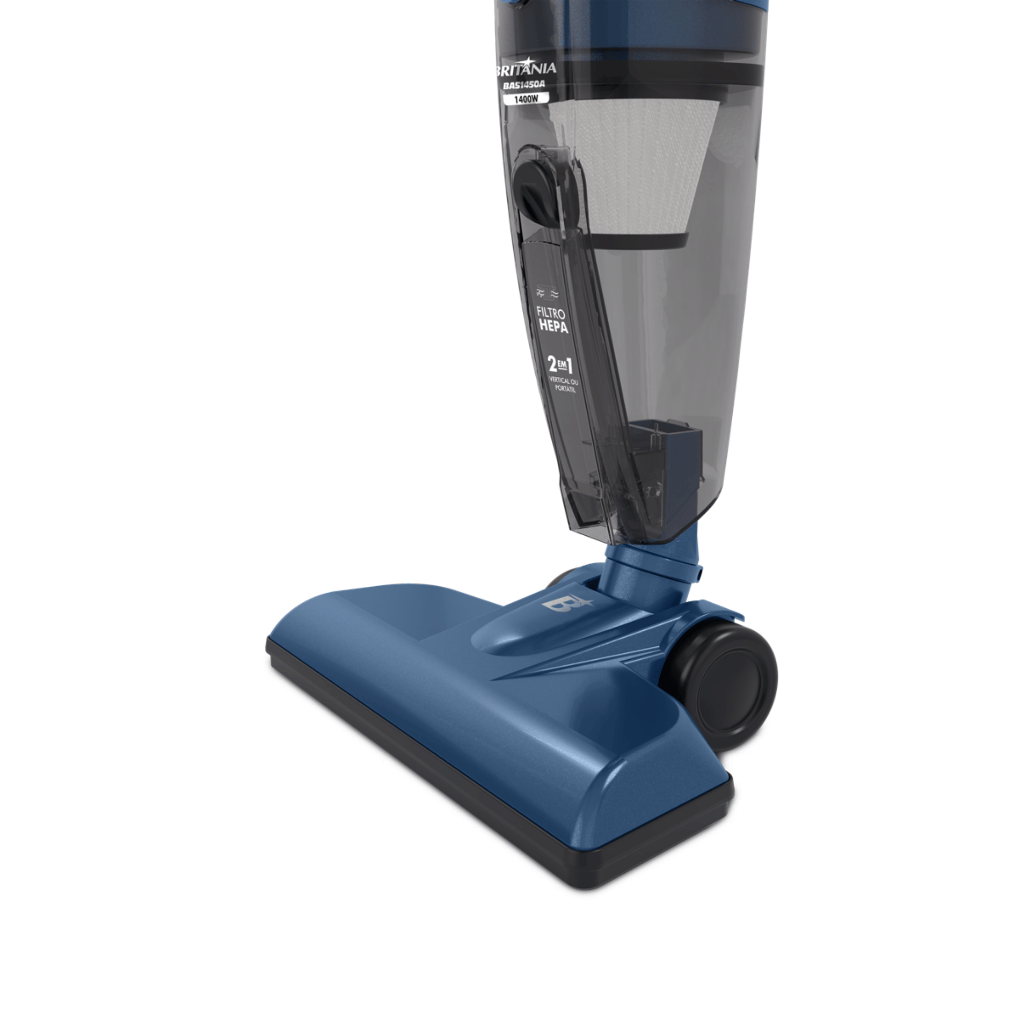 Aspirador de Pó Vertical 2 em 1 Britania BAS1450A Azul 220V