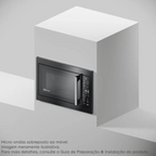 Micro-ondas de Embutir Electrolux 34L  Experience Descongelamento Assistido Preto 220V