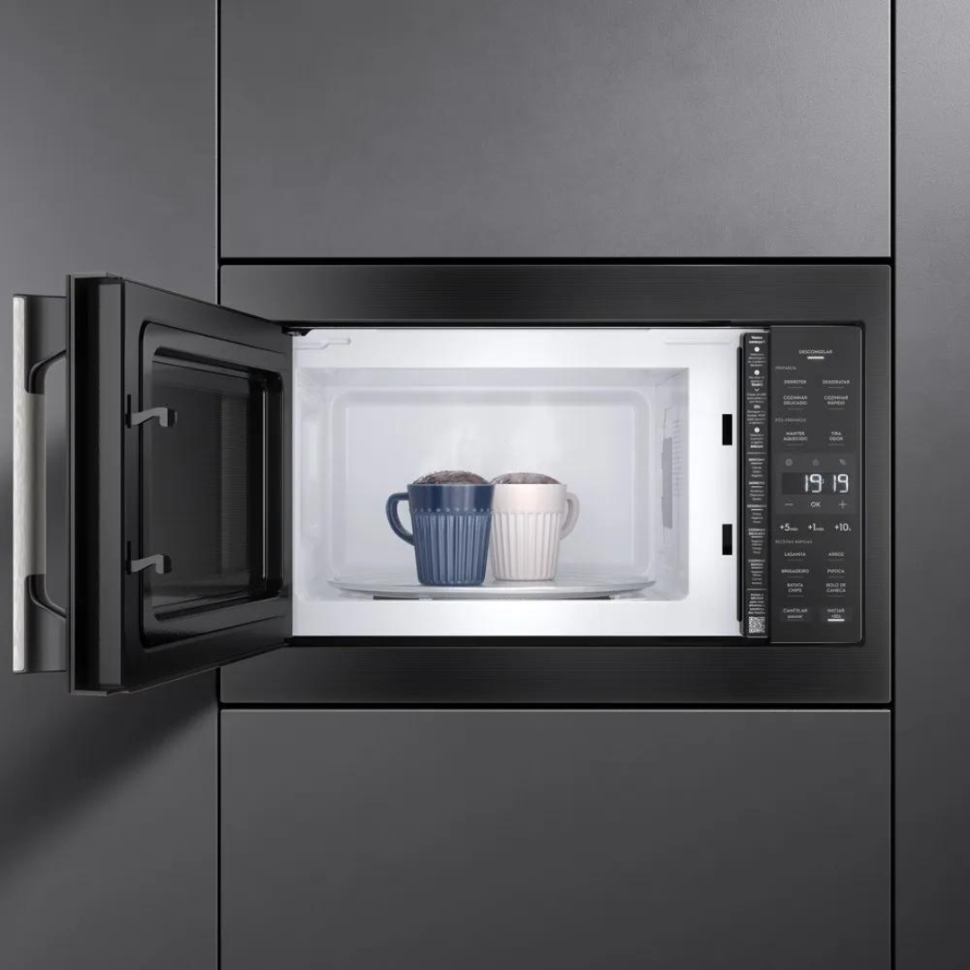 Micro-ondas de Embutir Electrolux 34L  Experience Descongelamento Assistido Preto 220V