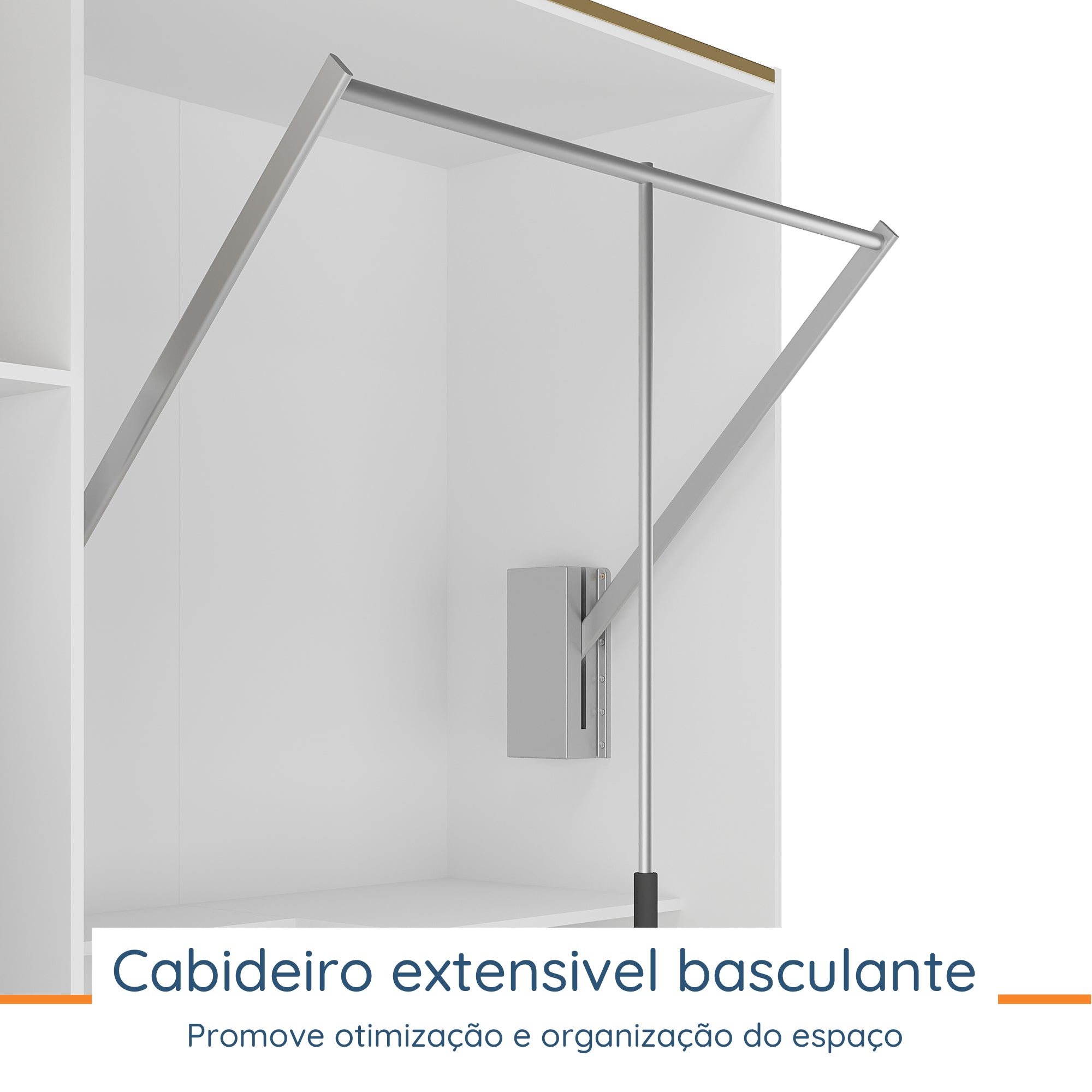 Roupeiro Creta Mambel 200cm 2 Portas de Correr com Espelho 100% MDF Branco