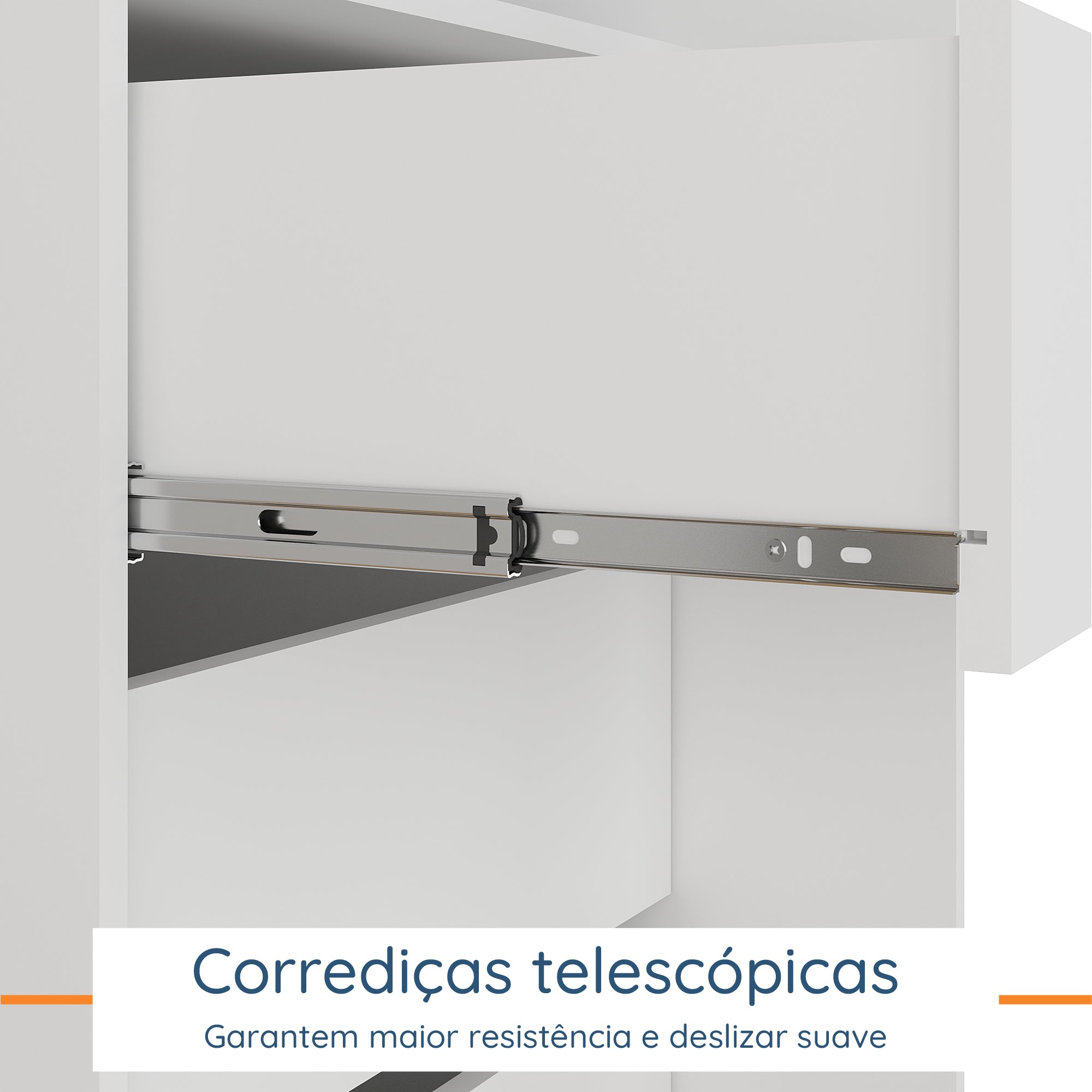 Roupeiro Creta Mambel 200cm 2 Portas de Correr com Espelho 100% MDF Branco