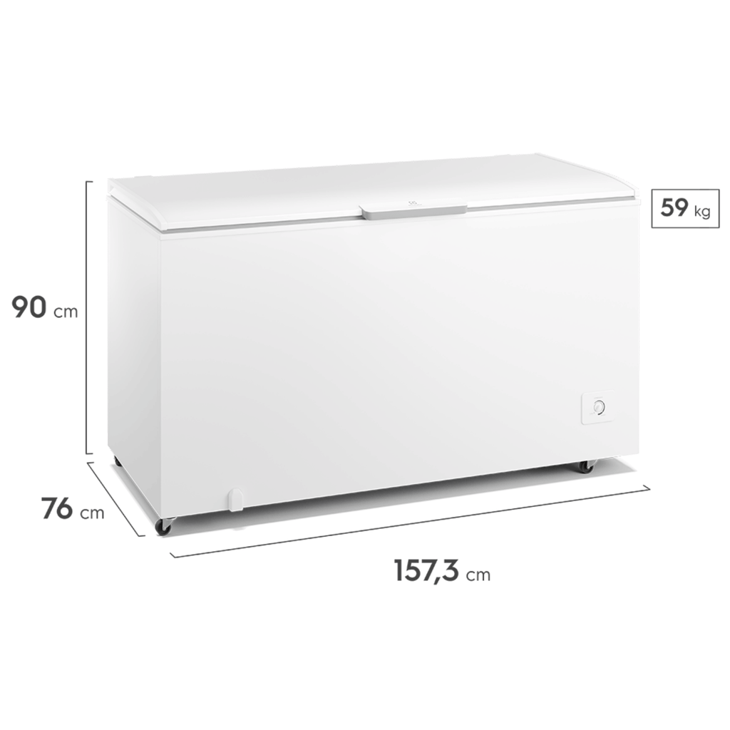 Freezer Horizontal Electrolux 513L HI550T Inverter Branco Bivolt