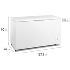 Freezer Horizontal Electrolux 513L HI550T Inverter Branco Bivolt
