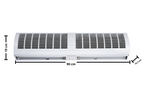 Cortina de Ar Agratto 90cm CAR09 02 com Controle Branco 220V