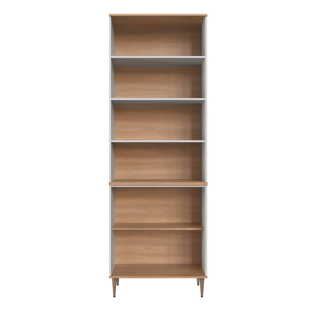 Paneleiro Isabelle Delmarco 80cm 4 Portas Vidro Fumê Freijó e Arenas