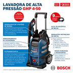 Lavadora de Alta Pressão Bosch GHP 4-50 Motor de Indução 2500PSI 220V