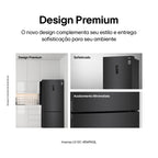 Refrigerador LG 462L Inverter Duplex Smart Inverse Black Inox 220V