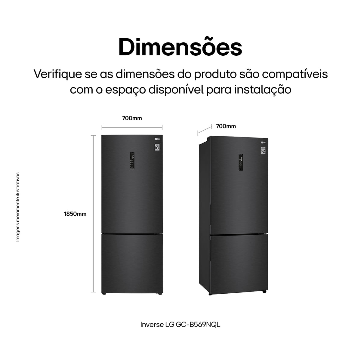 Refrigerador LG 462L Inverter Duplex Smart Inverse Black Inox 220V